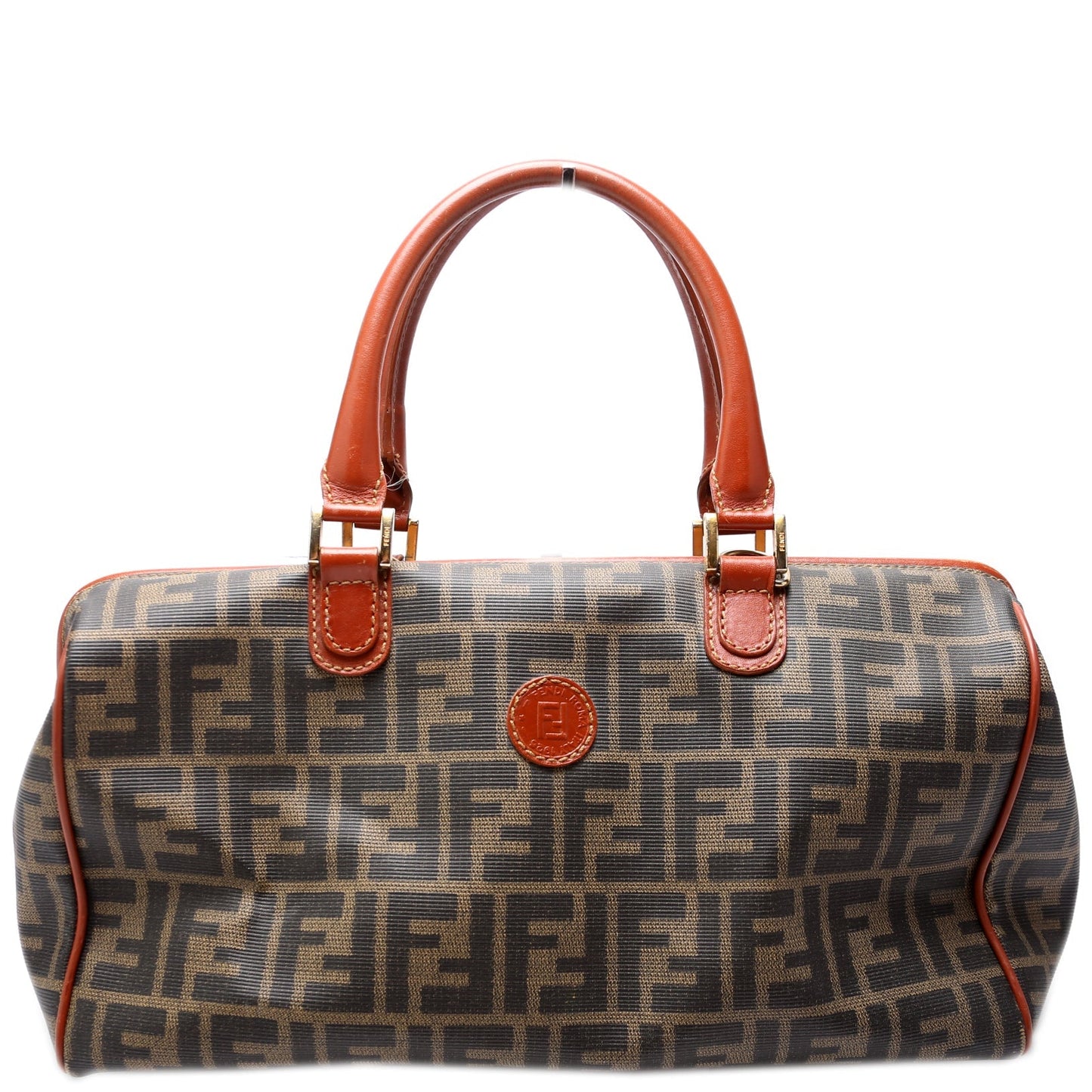 Fendi Zucca Canvas Boston Vintage 119-04499 Bag