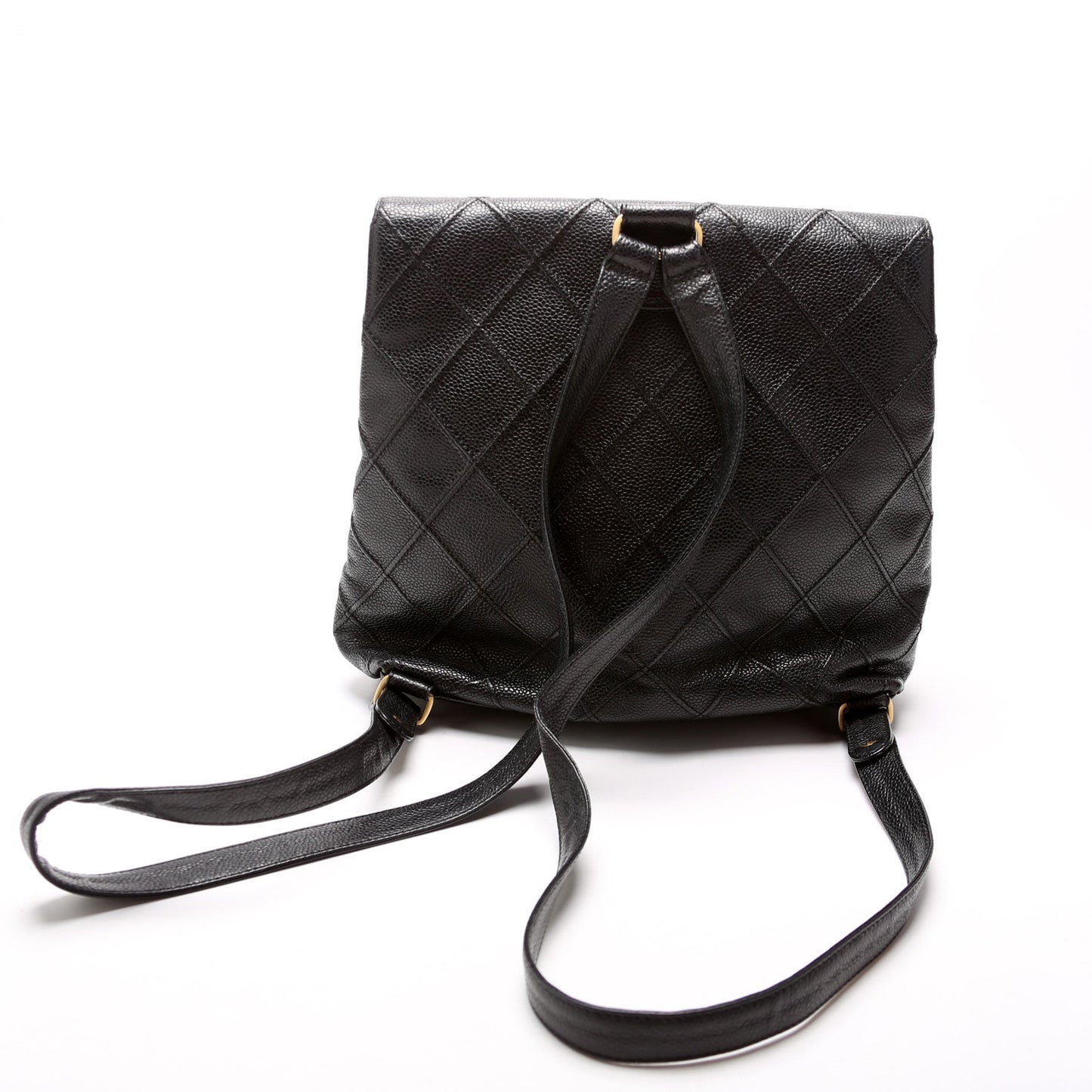 Chanel CC Square Quilted Vintage Backpack 6M Bag