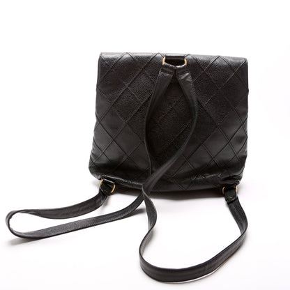 Chanel CC Square Quilted Vintage Backpack 6M Bag