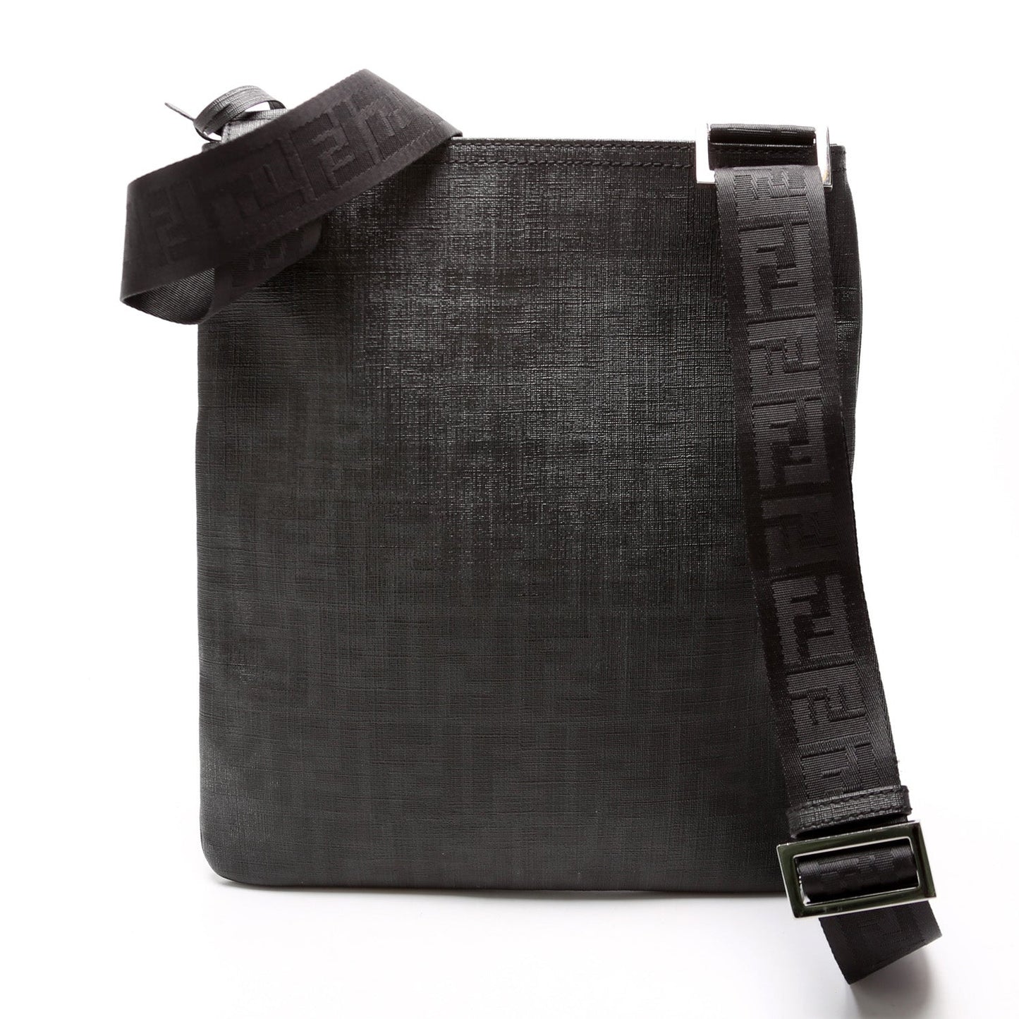 Fendi Spalmati Zucca Flat Messenger Bag