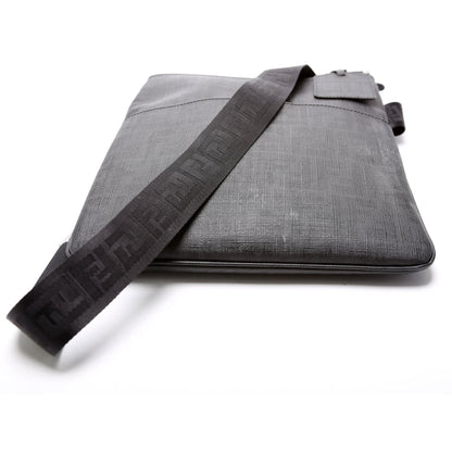 Fendi Spalmati Zucca Flat Messenger Bag