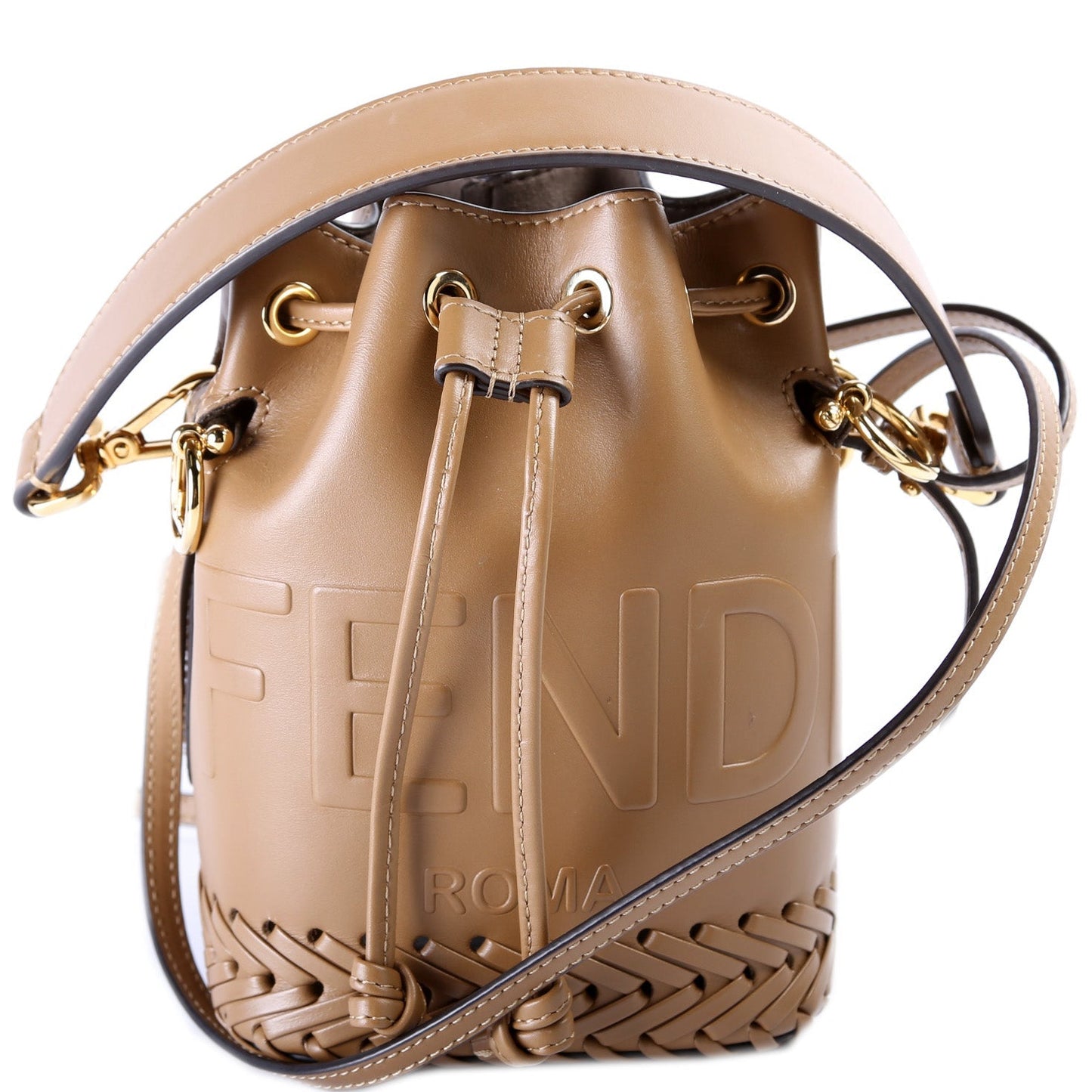 Fendi Mon Tresor Mini Bucket Leather FF Bag