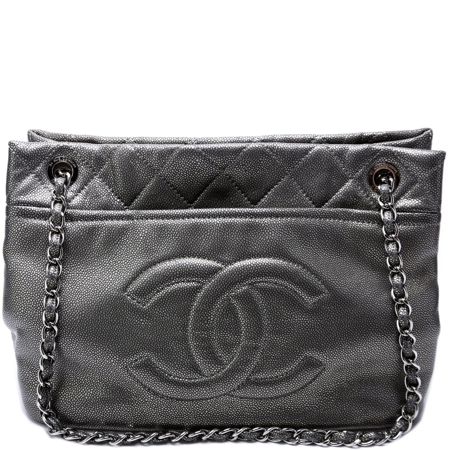 Chanel Soft CC TImeless Tote Caviar 14M Black Bag