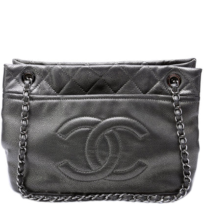 Chanel Soft CC TImeless Tote Caviar 14M Black Bag