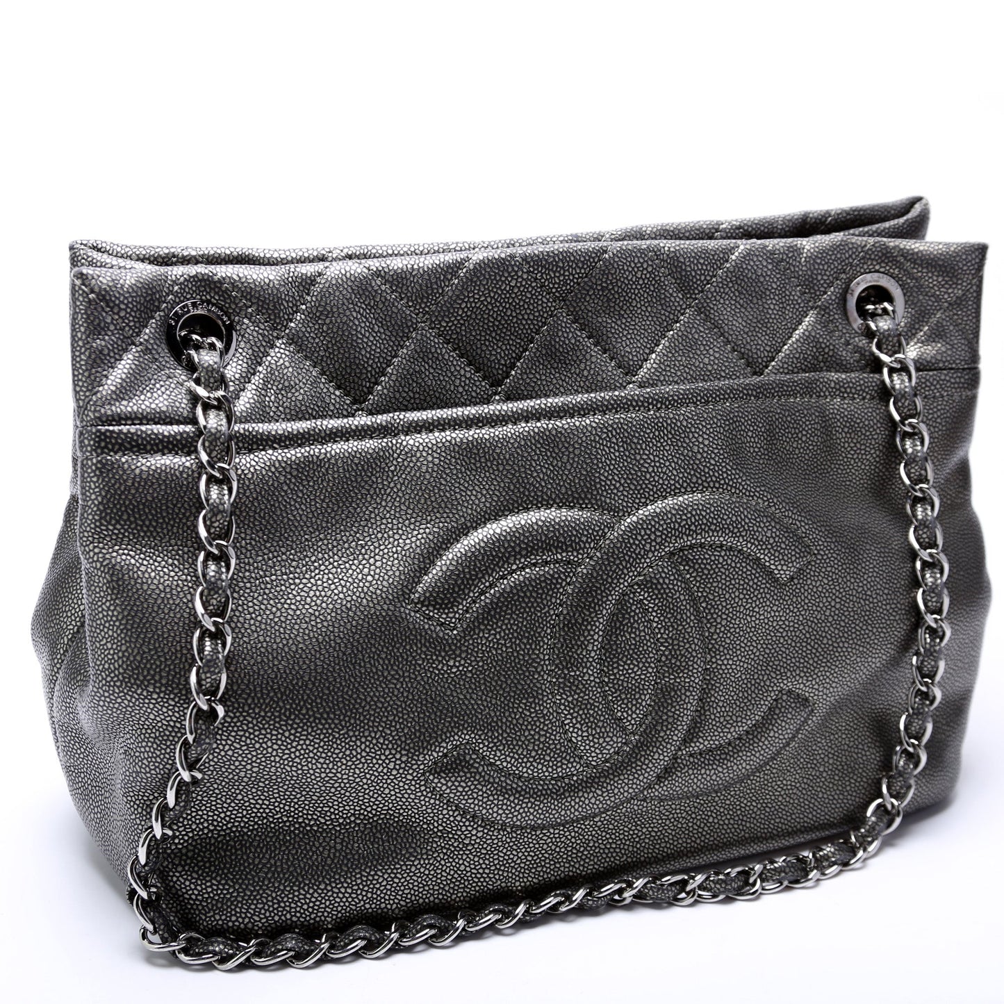 Chanel Soft CC TImeless Tote Caviar 14M Black Bag