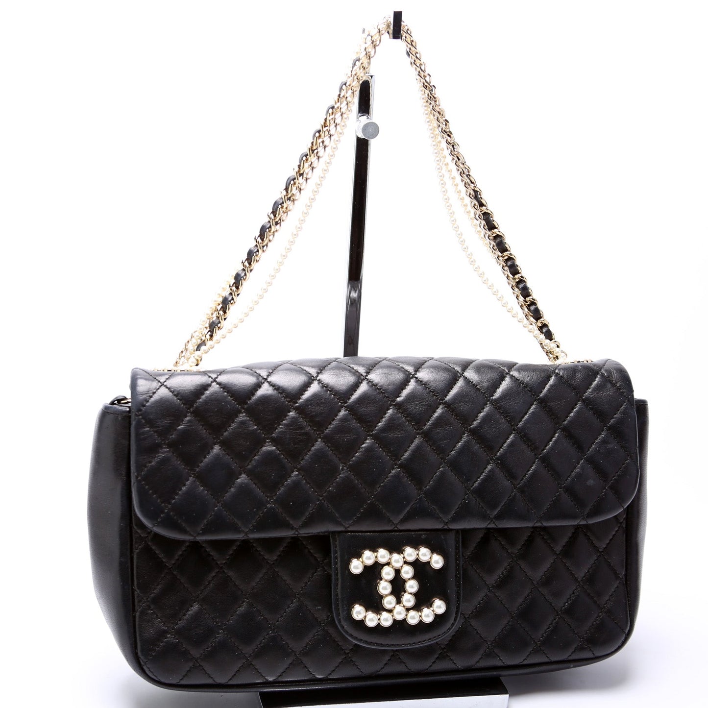 Chanel Westminster Pearl Quilted Lambskin Flap 12M Bag