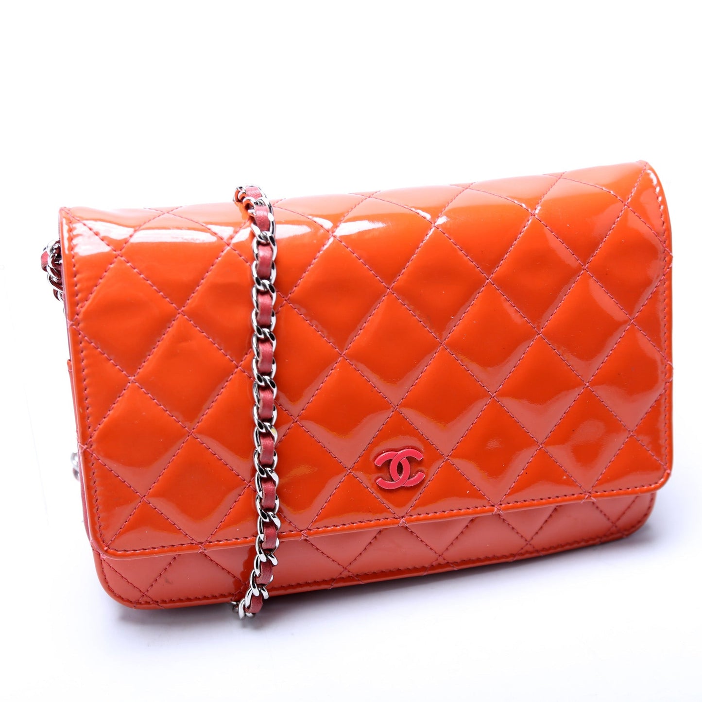 Chanel WOC Quilted Patent Bag