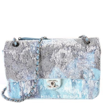 Chanel Waterfall Sequin Single Flap Large 25M Bag
