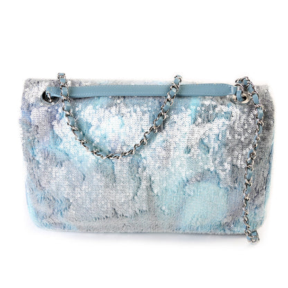 Chanel Waterfall Sequin Single Flap Large 25M Bag