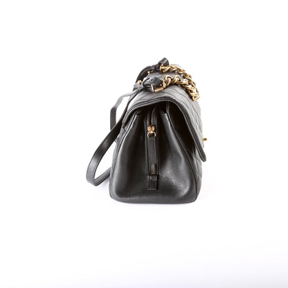 Chanel CC Trapezio Quilted Sheepskin Large Flap 23M Bag