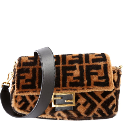 Fendi 8BR600uette FF Shearling Bag