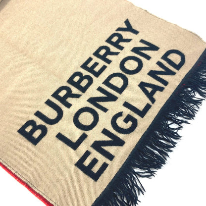 BURBERRY Scarf 8037534 Wool, Silk Brown fringe scarf Women