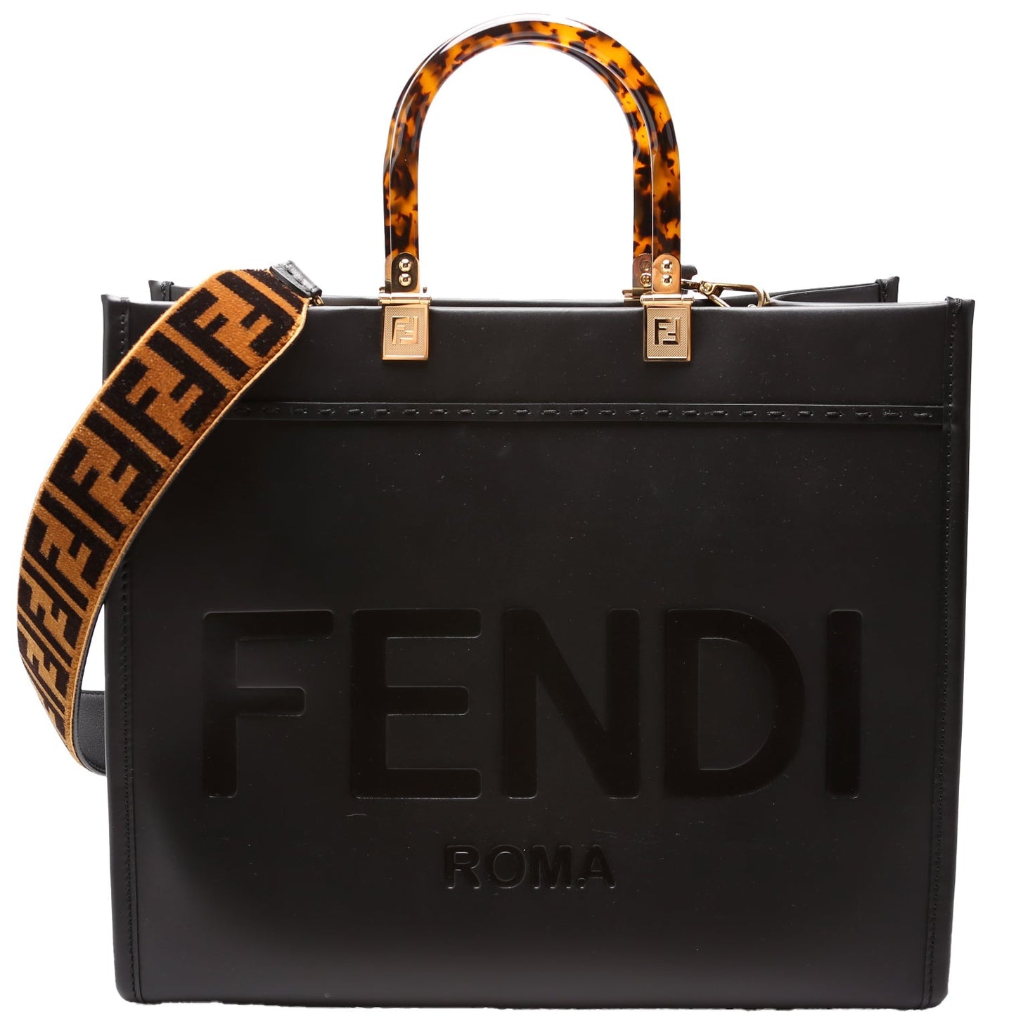 Fendi 8BH386 Sunshine Shopper Medium Leather Bag