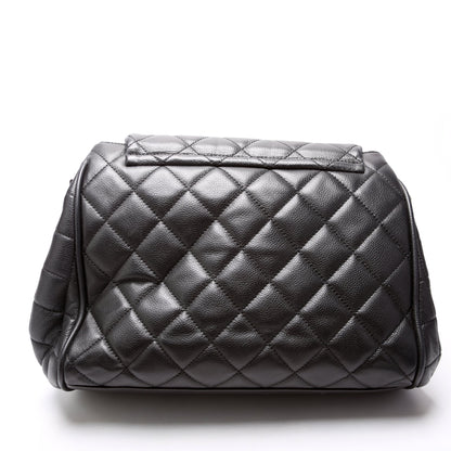 Chanel Timeless CC Accordion Flap Quilted Caviar 15M Bag
