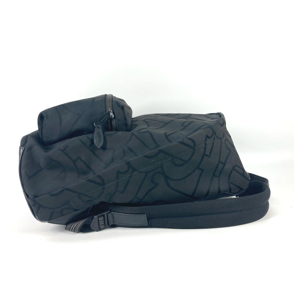 BURBERRY Backpack 8030714 Canvas / leather black TB logo mens