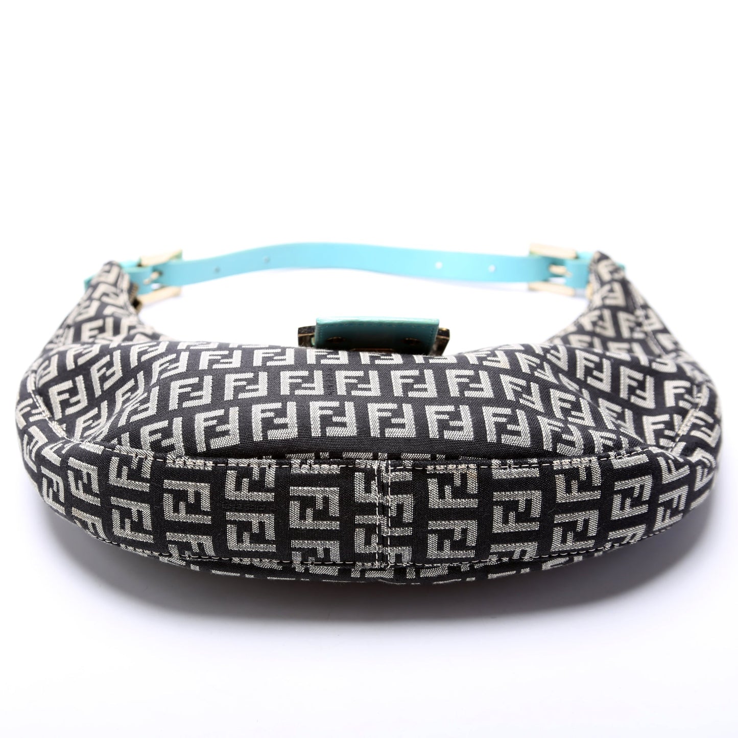 Fendi Zucchino Half Moon Hobo 8BR020 Bag