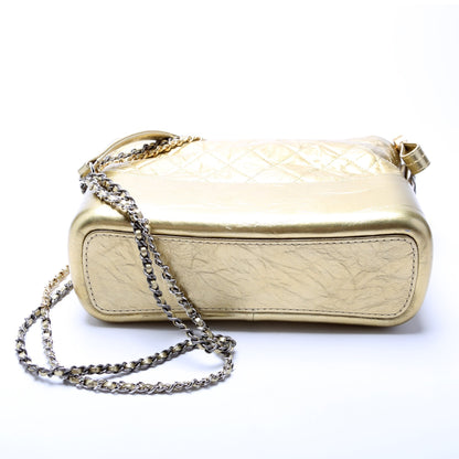 Chanel Gabrielle Hobo Medium Aged Metallic Calfskin Bag