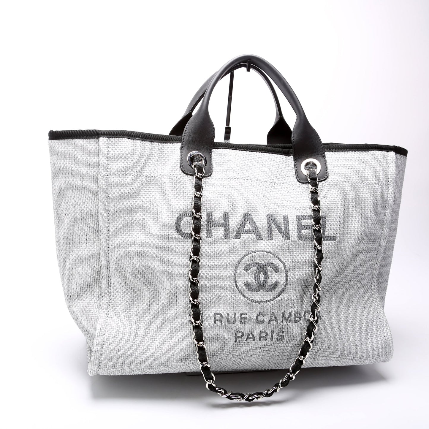 Chanel Deauville Canvas Tote Large Bag