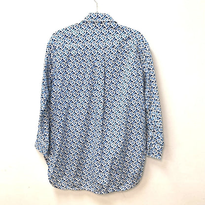 BURBERRY one piece 8048813 cotton blue Long sleeve apparel TB shirt dress logo Women IT 34