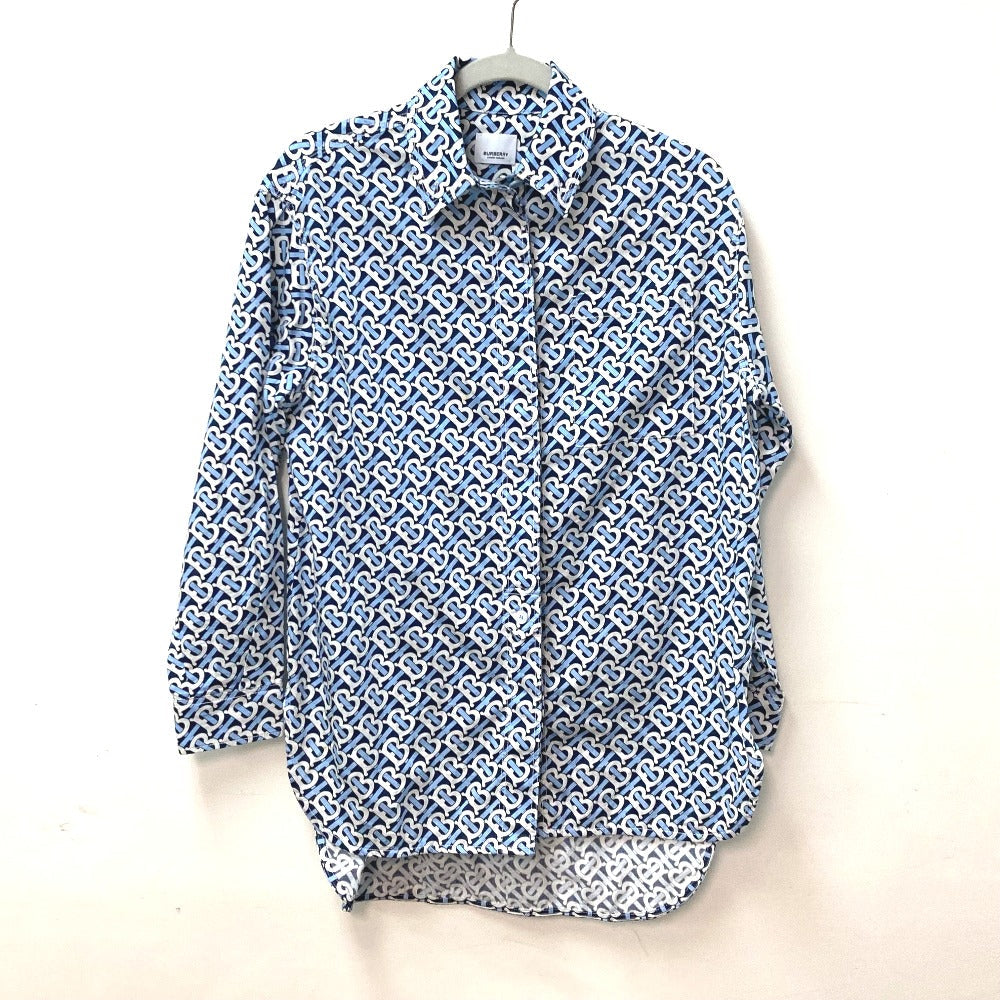 BURBERRY one piece 8048813 cotton blue Long sleeve apparel TB shirt dress logo Women IT 34