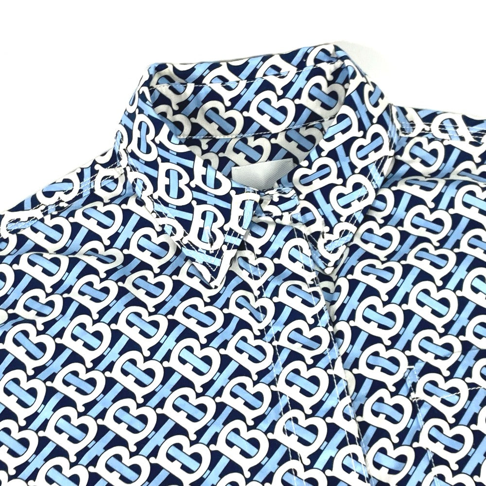 BURBERRY one piece 8048813 cotton blue Long sleeve apparel TB shirt dress logo Women IT 34