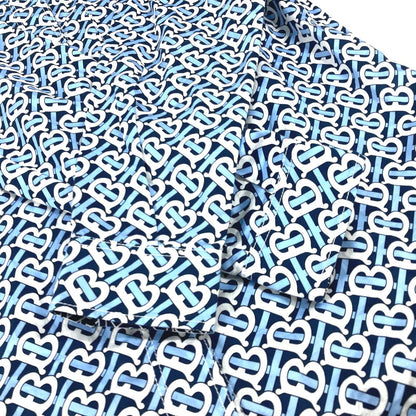 BURBERRY one piece 8048813 cotton blue Long sleeve apparel TB shirt dress logo Women IT 34