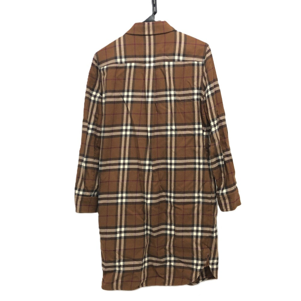 BURBERRY Long sleeve shirt cotton Brown Check shirt 36