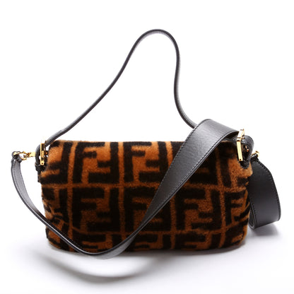 Fendi 8BR600uette FF Shearling Bag