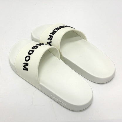 BURBERRY Sandals rubber white Two-tone beach sandals logo KINGDOM Women 37