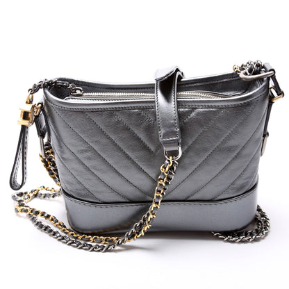 Chanel Gabrielle Hobo Small Metallic Calfskin 28M Bag