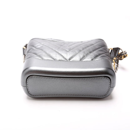 Chanel Gabrielle Hobo Small Metallic Calfskin 28M Bag