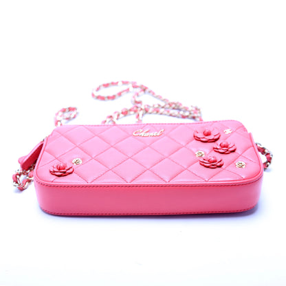 Chanel Double Zip WOC Flowers Bag