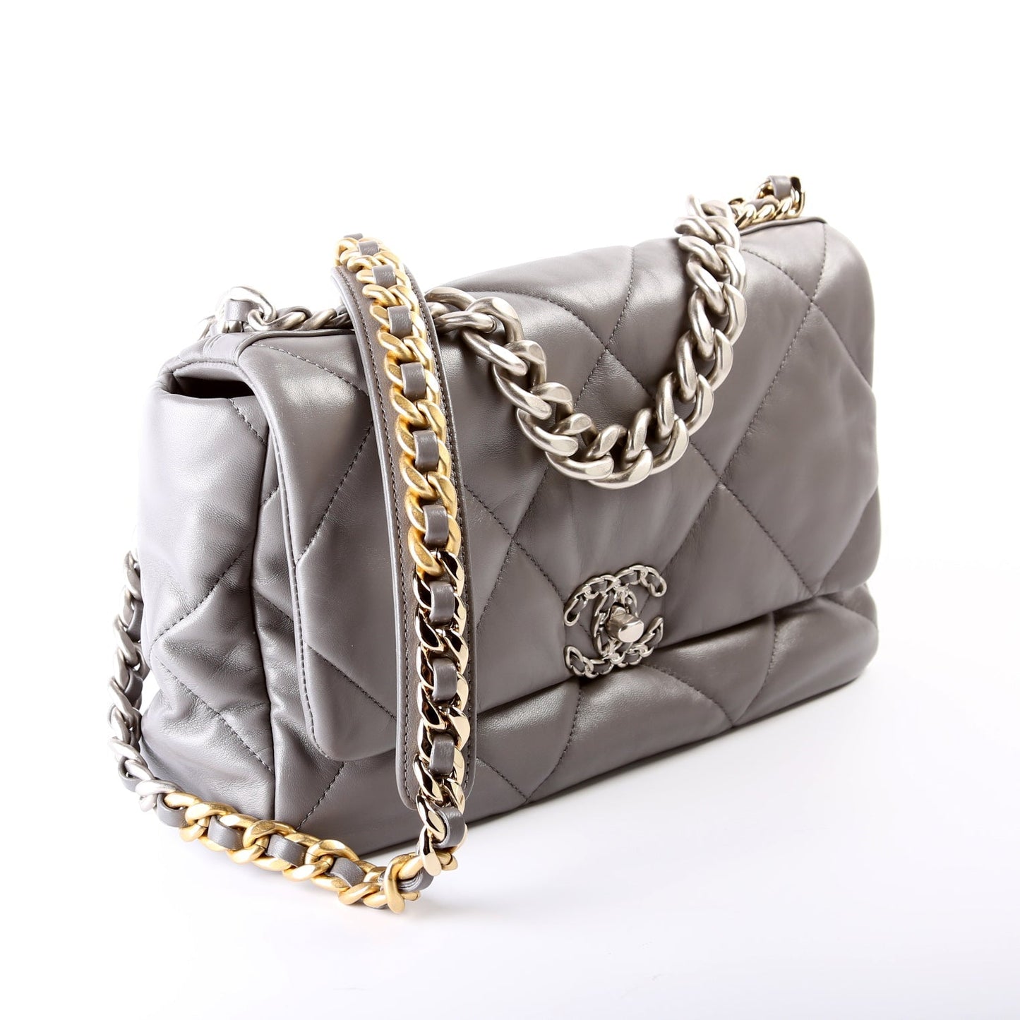 Chanel Quilted Goatskin 19 Large Flap 32+M Bag