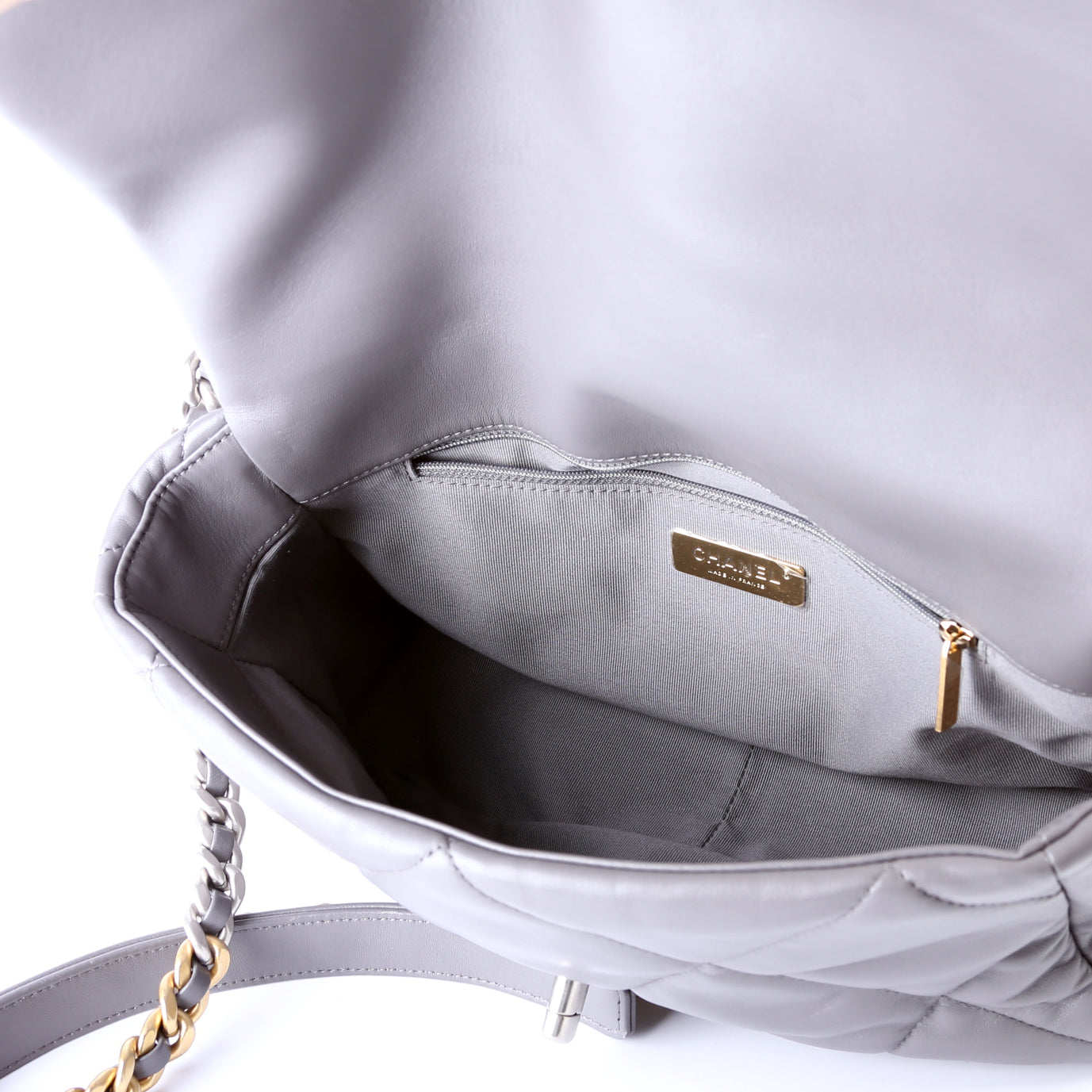 Chanel Quilted Goatskin 19 Large Flap 32+M Bag