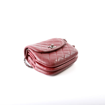 Chanel CC Waiter Flap Crossbody Goatskin 21M Bag