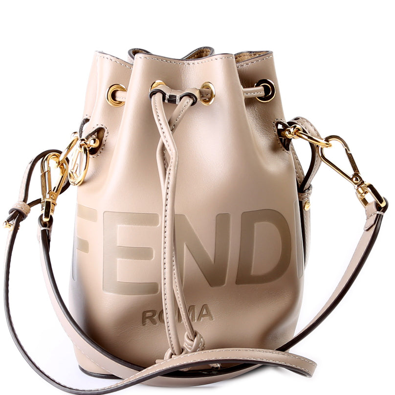 Fendi Mon Tresor Mini Bucket Leather FF Bag