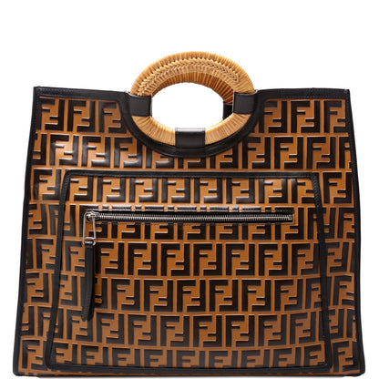 Fendi FF Leather Runaway Shopper Large 8BH351 Bag