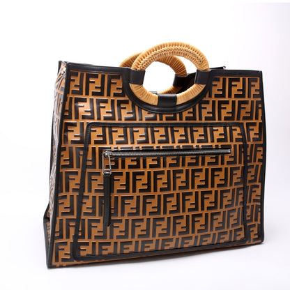 Fendi FF Leather Runaway Shopper Large 8BH351 Bag