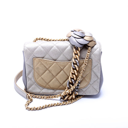 Chanel Camellia Mini Flap Quilted Lambskin 23M Bag