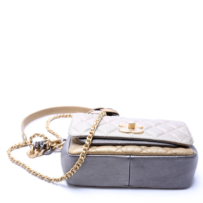 Chanel Camellia Mini Flap Quilted Lambskin 23M Bag