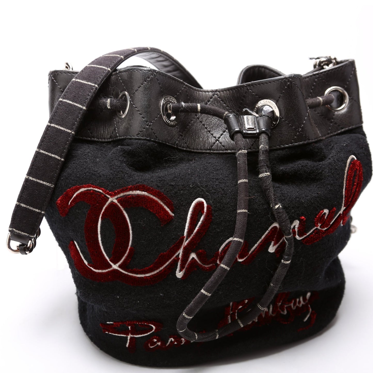 Chanel Paris-Hamburg Drawstring Bucket Black Bag