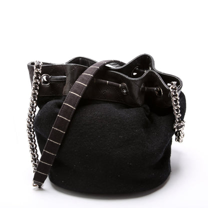 Chanel Paris-Hamburg Drawstring Bucket Black Bag