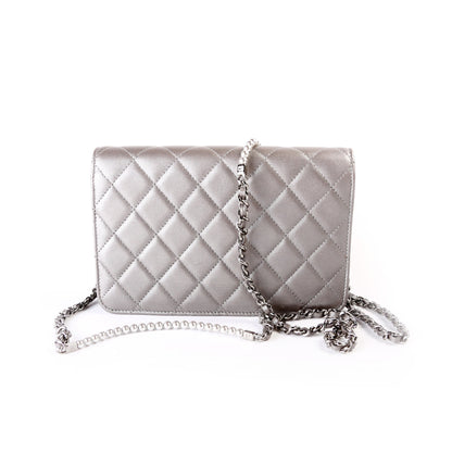 Chanel WOC CC Pearl Quilted Lambskin Bag