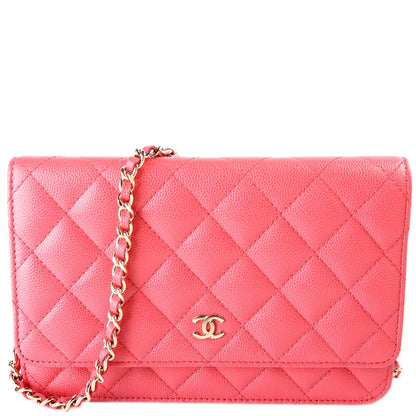 Chanel WOC Classic Quilted Caviar Bag