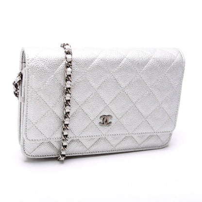 Chanel WOC Classic Quilted Caviar Bag
