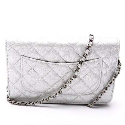 Chanel WOC Classic Quilted Caviar Bag