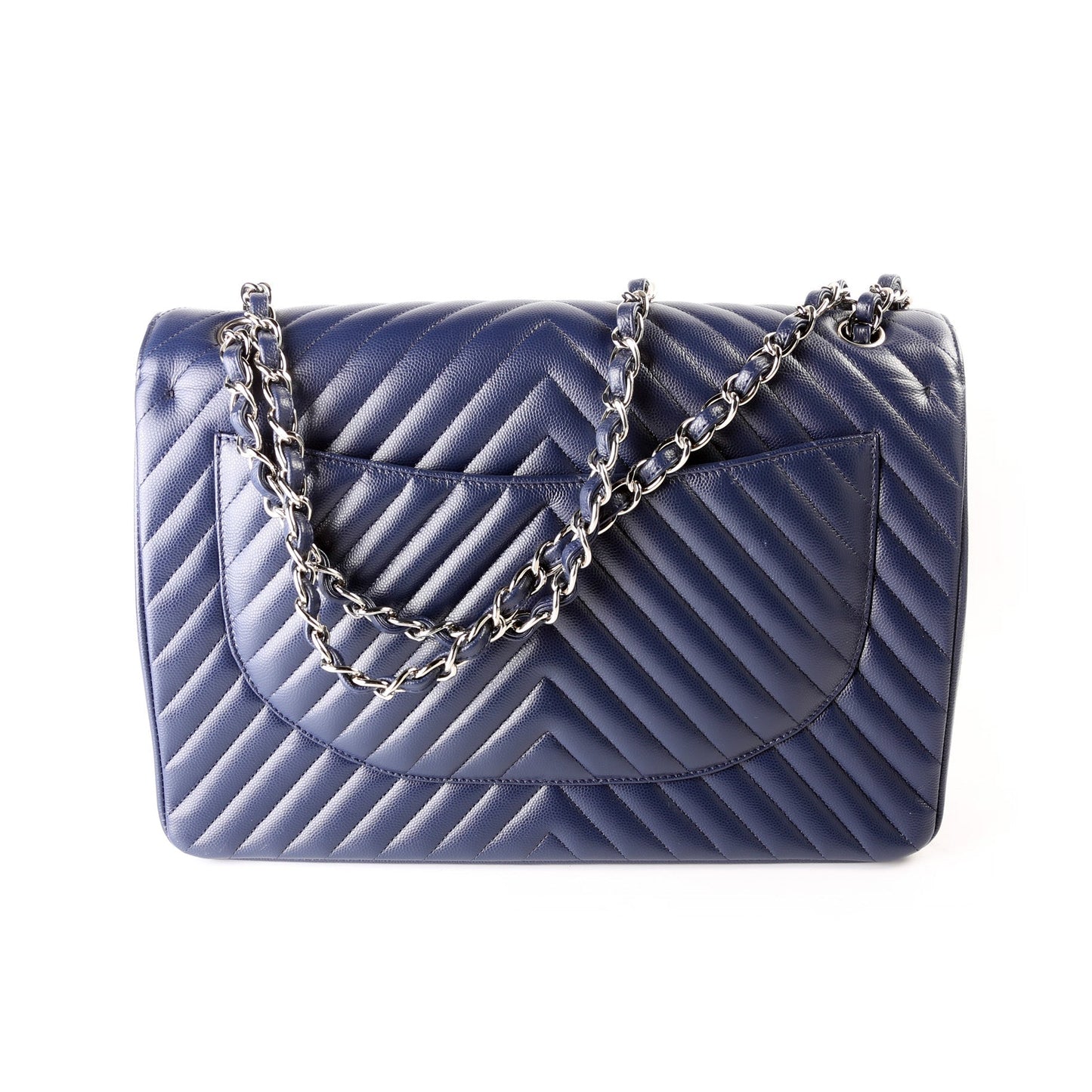 Chanel Classic Flap Maxi Chevron Caviar 22M Bag