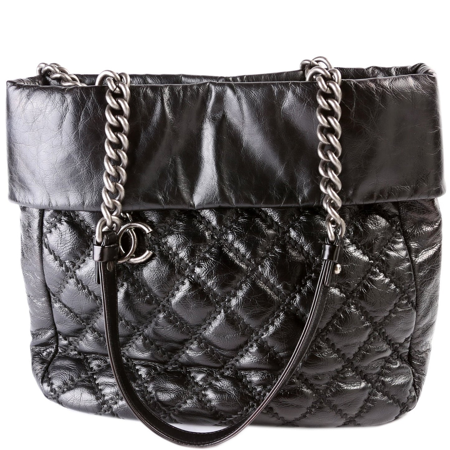 Chanel Ultra Stitch Chain Tote Glazed Bag