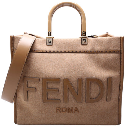 Fendi 8BH386 Sunshine Shopper Medium Flannel Bag