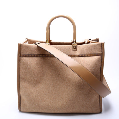 Fendi 8BH386 Sunshine Shopper Medium Flannel Bag